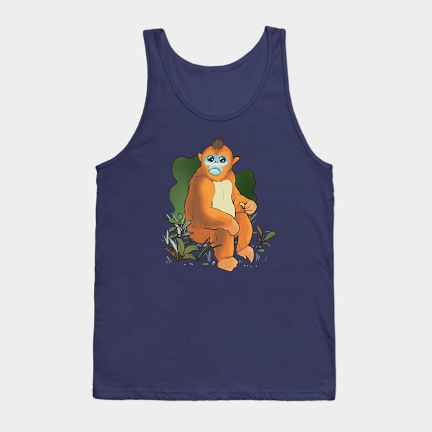 Cute golden monkey Tank Top by Mimie20